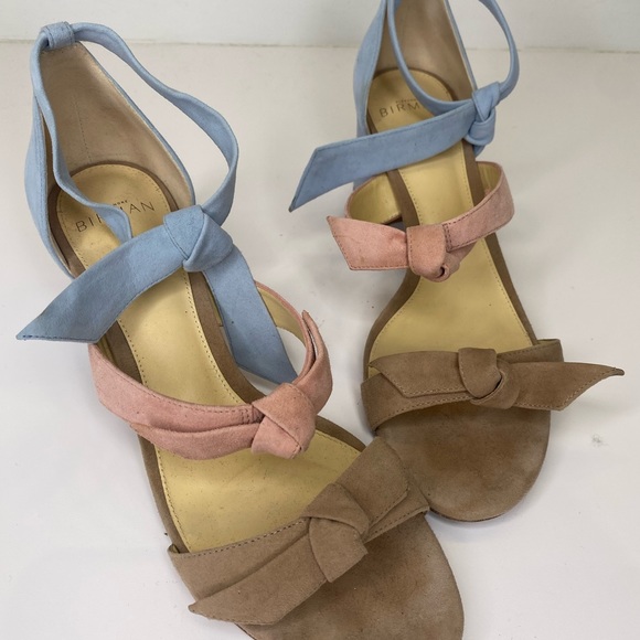 Alexandre Birman Suede Tie Sandals with Heel - Size 38.5 - Picture 5 of 9